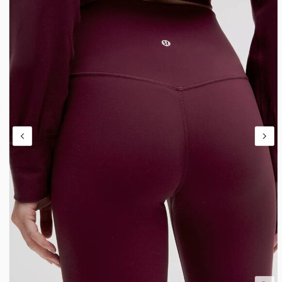 New! size 4 lululemon Align™ High-Rise Pant 28" Garnet - Picture 5 of 5